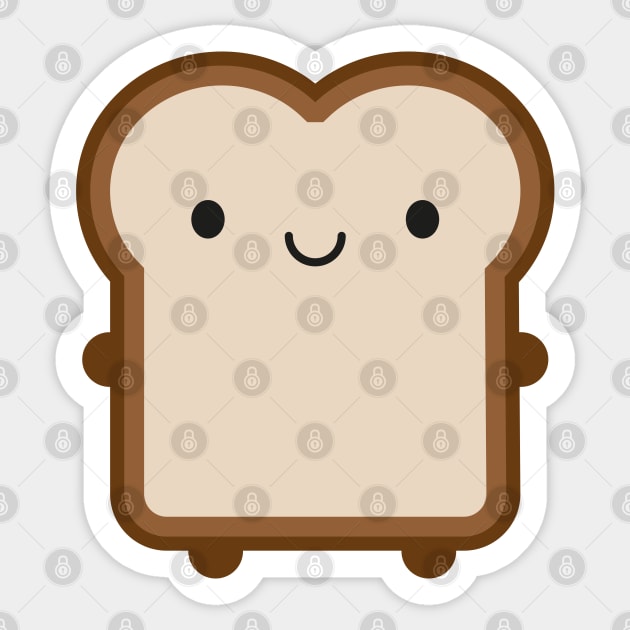 Kawaii Bread / Toast Sticker by marcelinesmith